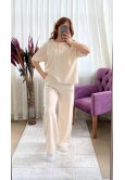 TAŞ  RENGİ PANTOLON TAKIM