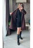 KAHVE RENGİ KAŞE KABAN