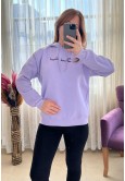 LİLA KAPUŞONLU SWEAT