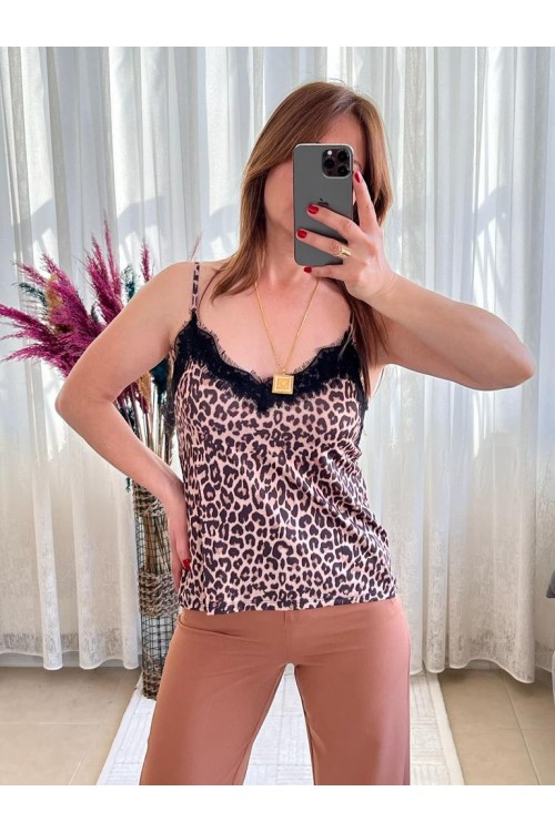 LEOPAR DESENLİ BLUZ