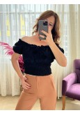 PİLESİZ KAHVE RENGİ  BORU PAÇA PANTOLON
