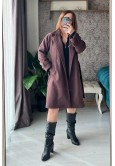 KAHVE RENGİ KAŞE KABAN