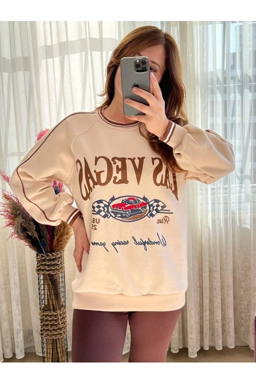 ZAARA KAHVE RENGİ SWEAT