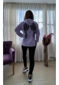 LİLA KAPUŞONLU SWEAT