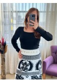 ORJİNAL MARKA BEYAZ TİRİKO YUMOŞ ETEK