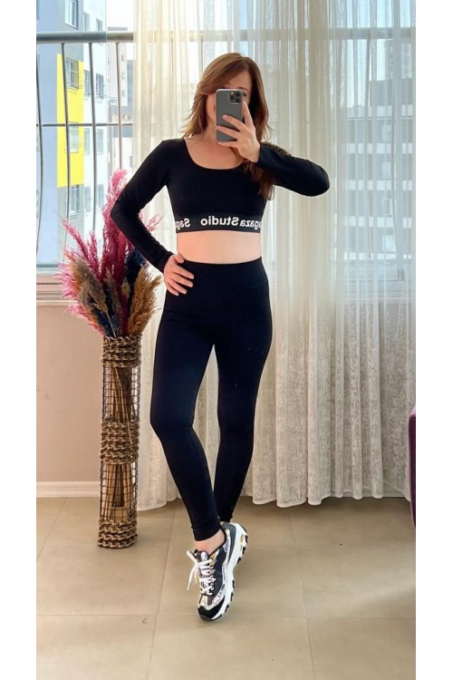 ORJİNAL MARKA SİYAH CROP