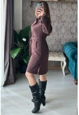 KAHVE RENGİ KAŞE KABAN
