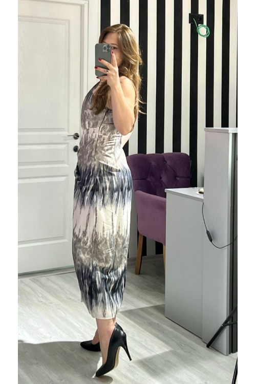 DESENLİ HELEN  ELBİSE