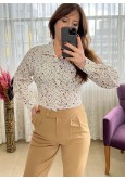 PAÇA DETAYLI TABA RENGİ PANTOLON