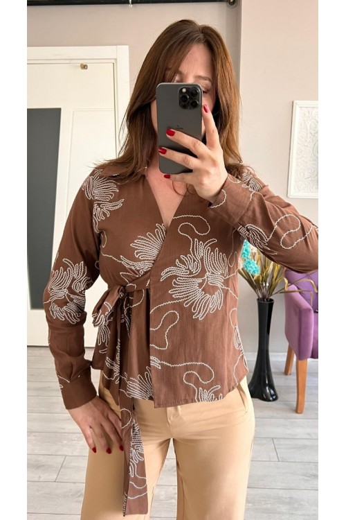 TABA RENGİ BORU PAÇA PANTOLON